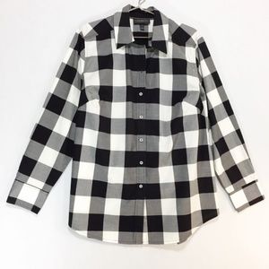 Lane Bryant Buffalo Plaid Button Down Shirt
